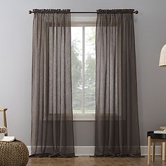 Brown Sheers Curtains Drapes Window Treatments Home Decor Kohl S
