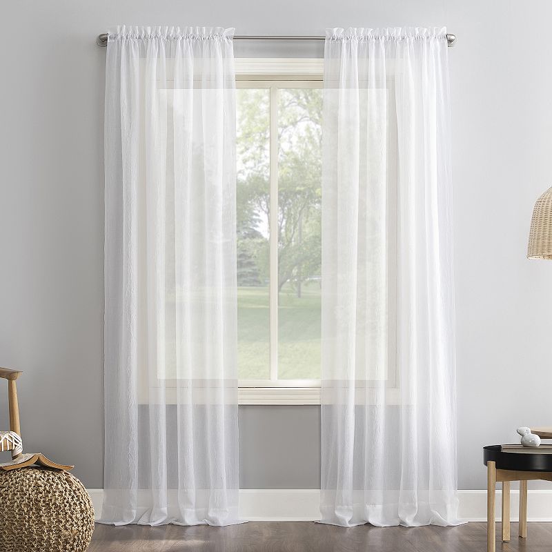 No. 918 Crushed Sheer Voile 51" x 95" Curtain Panel