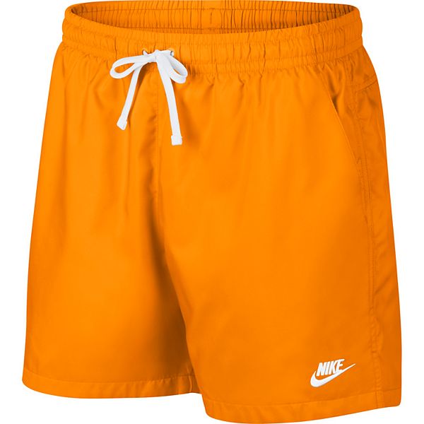 Nike men's sale woven shorts orange