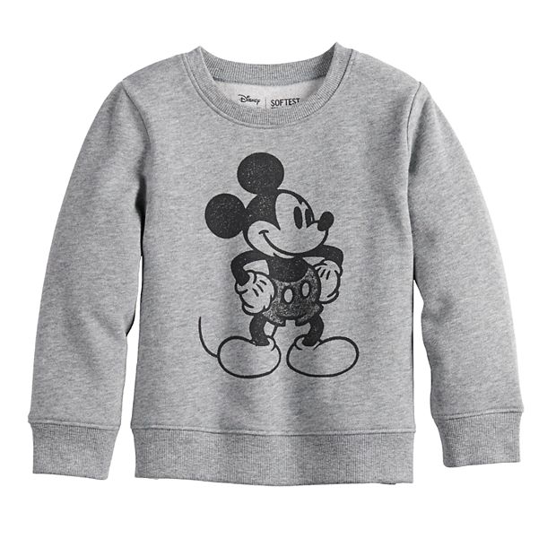 Disney - Mickey Basketball Jersey - Toddler And Youth Crewneck Fleece  Sweatshirt 