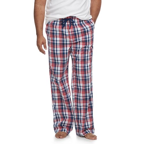 Big & Tall Croft & Barrow® Plaid Stretch Woven Lounge Pants