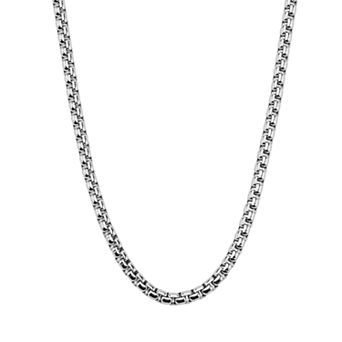 DANTE Men's Stainless Steel Box Chain Necklace