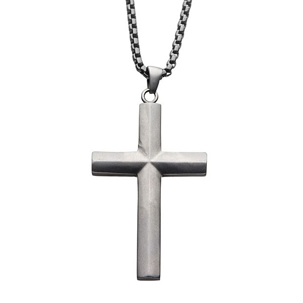 Kohls white gold hot sale cross necklace