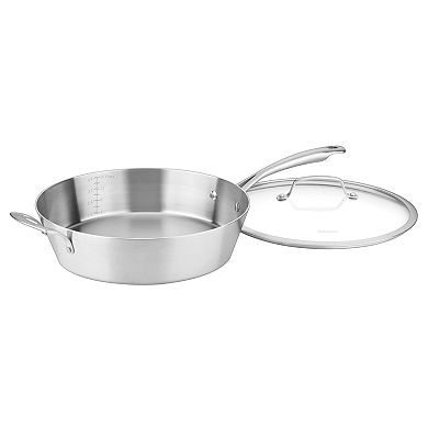Cuisinart Multiclad Conical Tri-Ply Stainless Steel 5.5-qt. Saute Pan