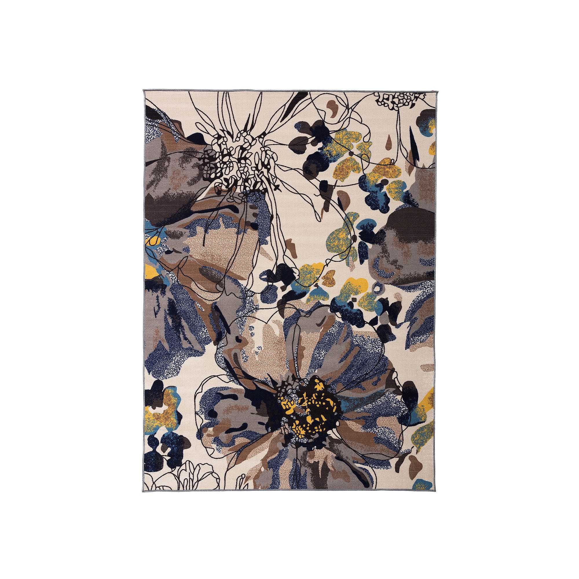 World Rug Gallery Avora Floral Cream Area Rug, Ivory