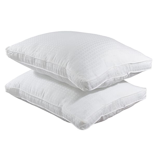 Columbia Medium Firm Side Sleeper Down Chamber Pillow White Queen Pillows Down Pillows Foam Pillows