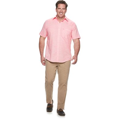 Big & Tall IZOD Breeze Cool FX Classic-Fit Button-Down Shirt