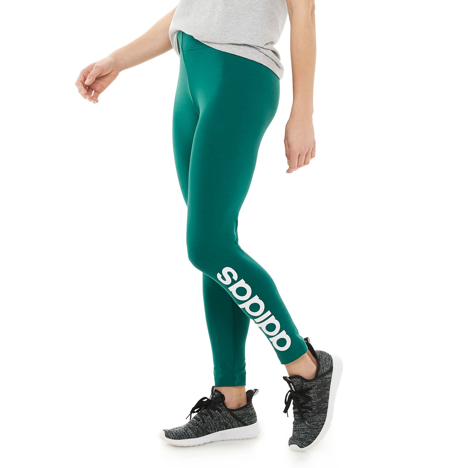 collegiate green adidas leggings