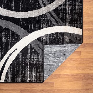 World Rug Gallery Toscana Modern Abstract Circles Rug