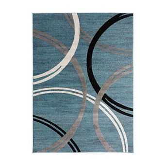 World Rug Gallery Toscana Modern Abstract Circles Rug