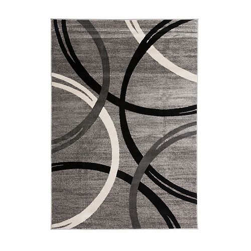 World Rug Gallery Toscana Modern Abstract Circles Rug