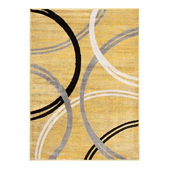 World Rug Gallery Toscana Modern Abstract Circles Rug