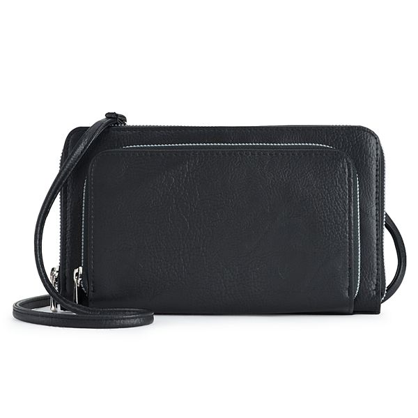 Black Medium Zip Around Crossbody, Pockets AW23