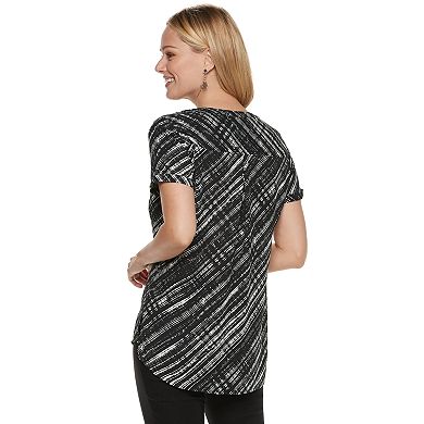 Women's Apt. 9® Zipper Accent Blouse