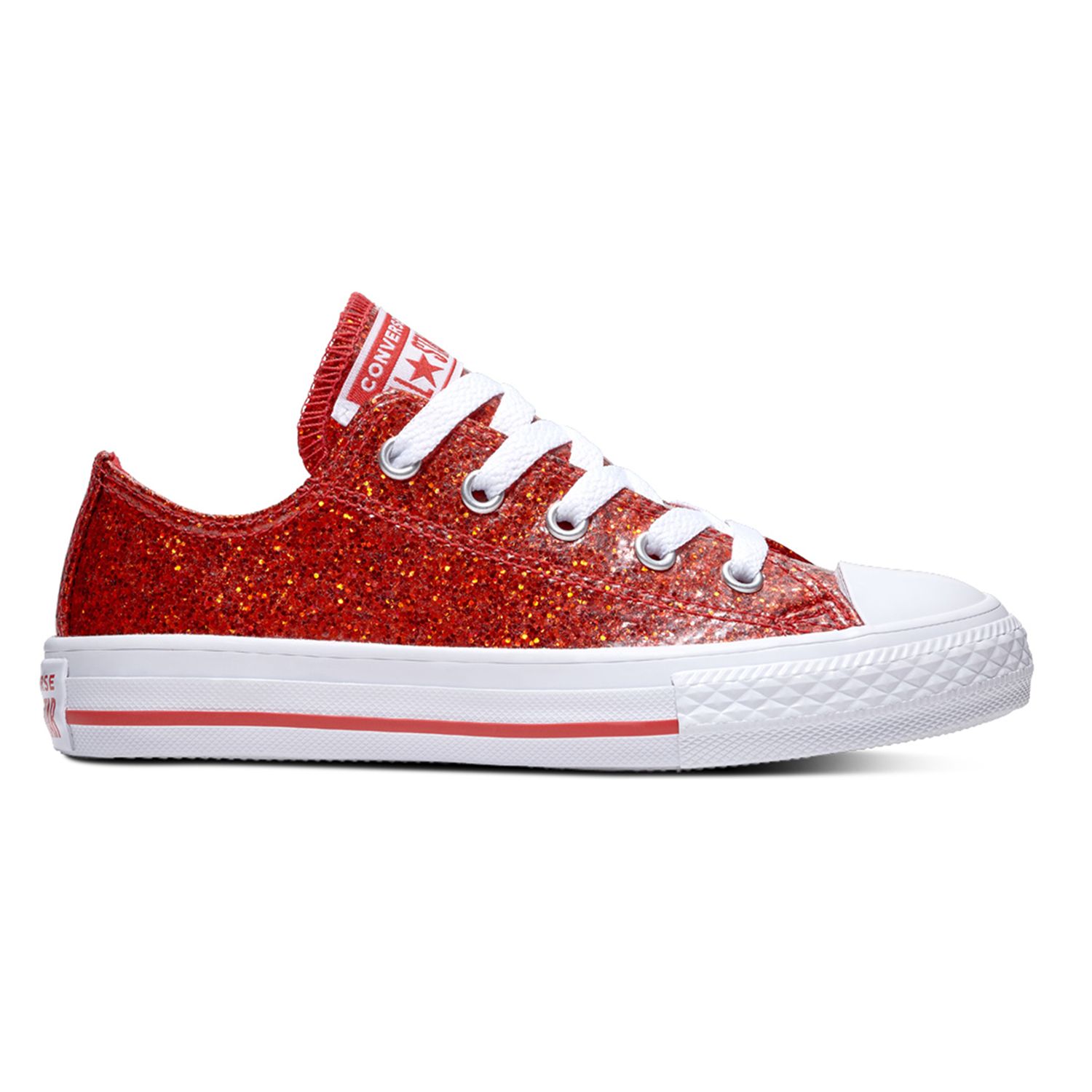 red sparkly chucks