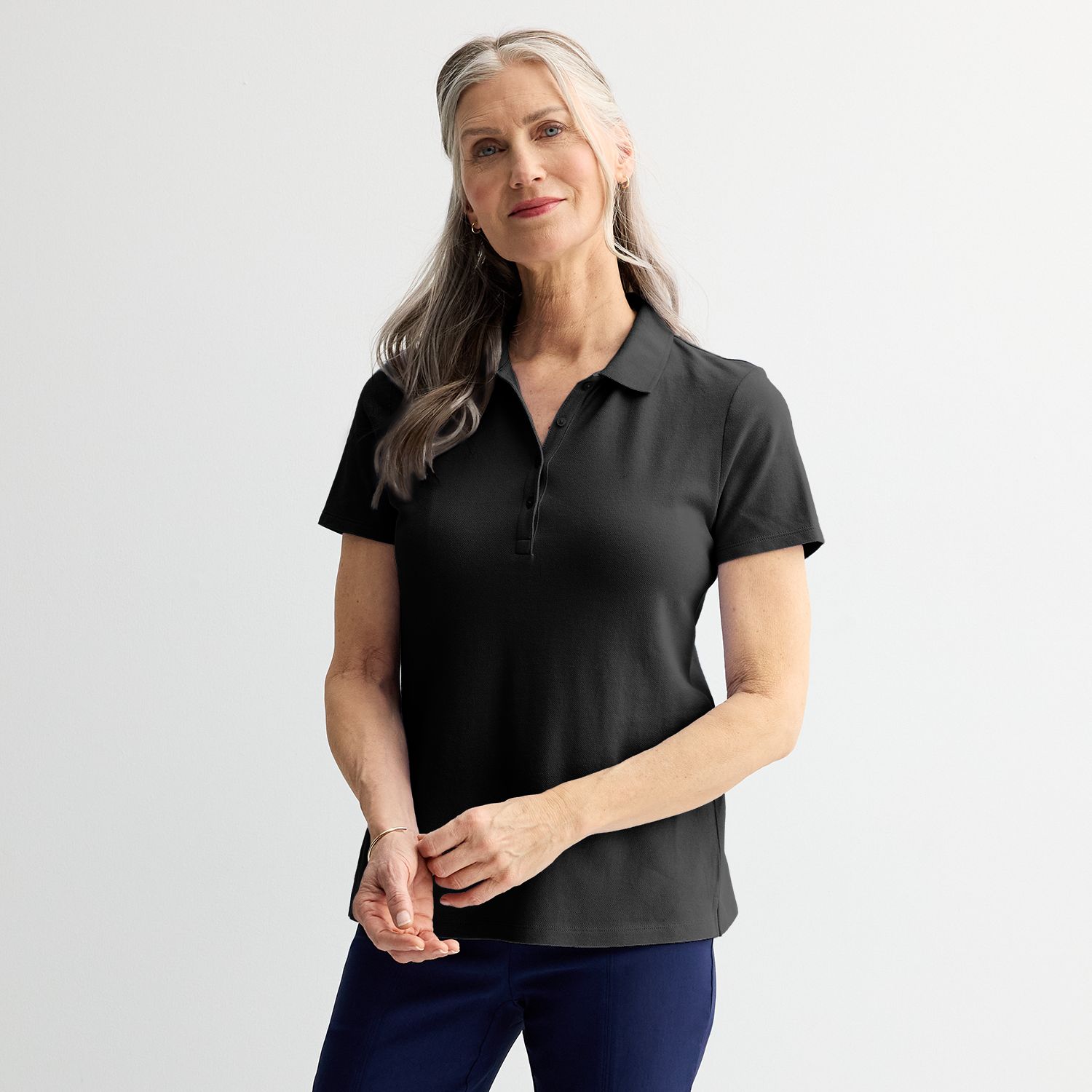 kohls white polo shirt