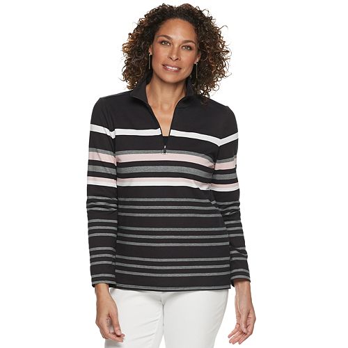 Women's Croft & Barrow® 1/4-Zip French Terry Sweatshirt