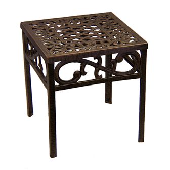 Oakland Living Lattice Patio End Table - Outdoor
