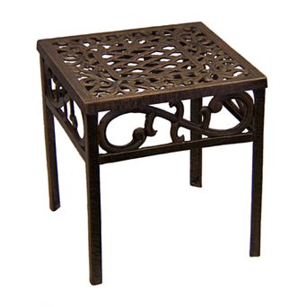 Oakland Living Lattice Patio End Table - Outdoor