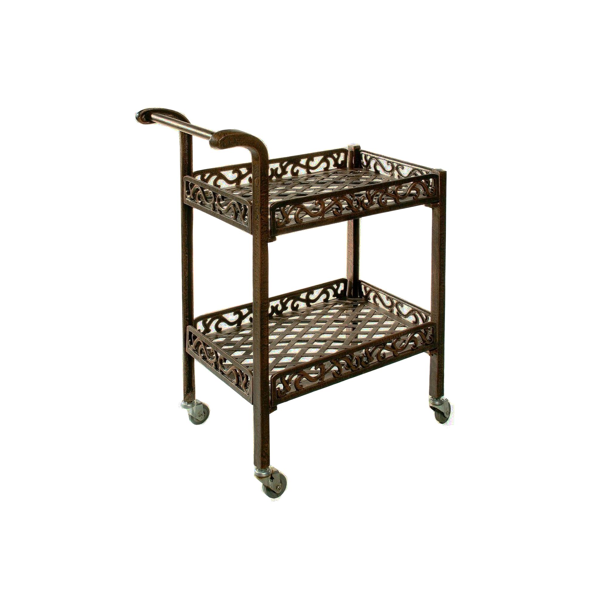 Oakland Living Lattice Patio Serving Cart, Multicolor