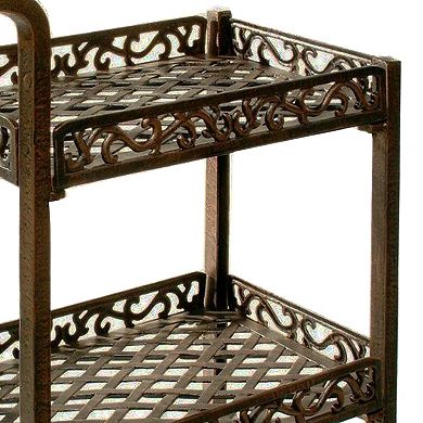 Oakland Living Lattice Patio Serving Cart