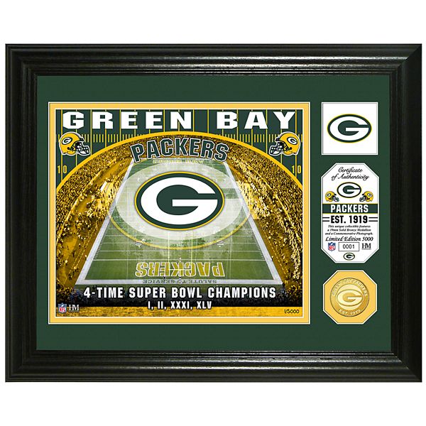 Highland Mint Green Bay Packers Stadium Framed Photo