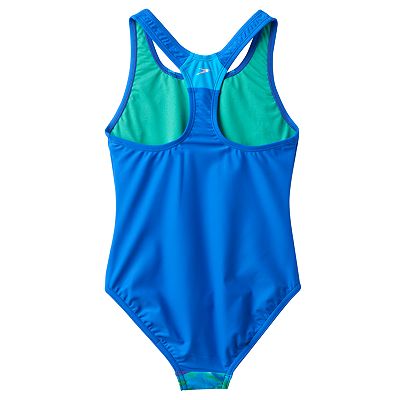 Girls 7 16 Speedo Printed Sport Splice One Piece Swimsuit