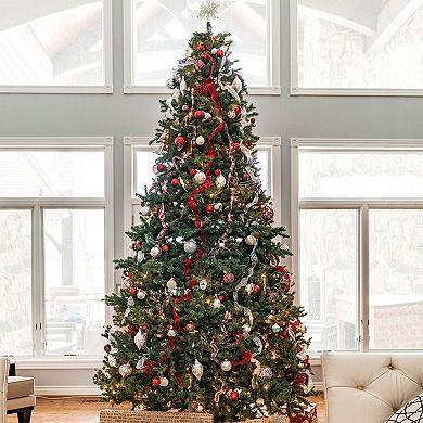 Northlight Seasonal 10-ft. Pre-Lit White Lights Indoor / Outdoor Northern Pine Artificial Christmas Tree