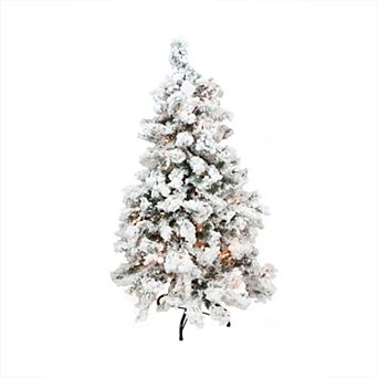 Northlight Seasonal 3-ft. Pre-Lit Flocked Pine Artificial Christmas Tree