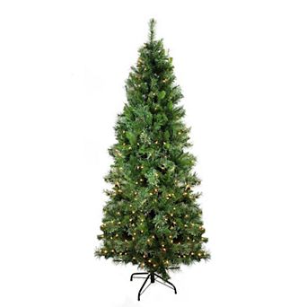 Northlight Seasonal 6.5-ft. Pre-Lit Indoor / Outdoor Mixed Pine Artificial Christmas Tree