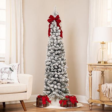 Northlight Seasonal 6-ft. Flocked Traditional Green Pine Artificial Christmas Tree