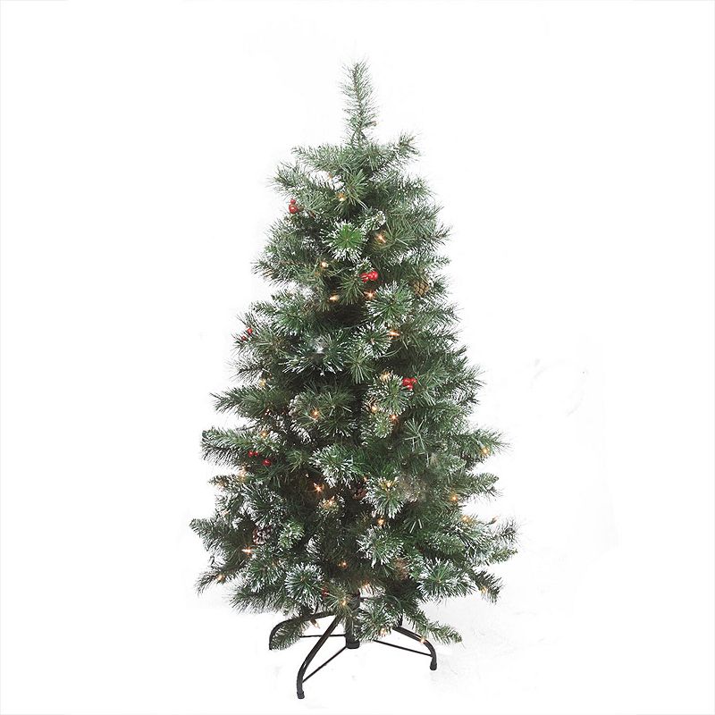 Northlight Seasonal 4-ft. Pre-Lit Mixed Pine Artificial Christmas Tree, Gre