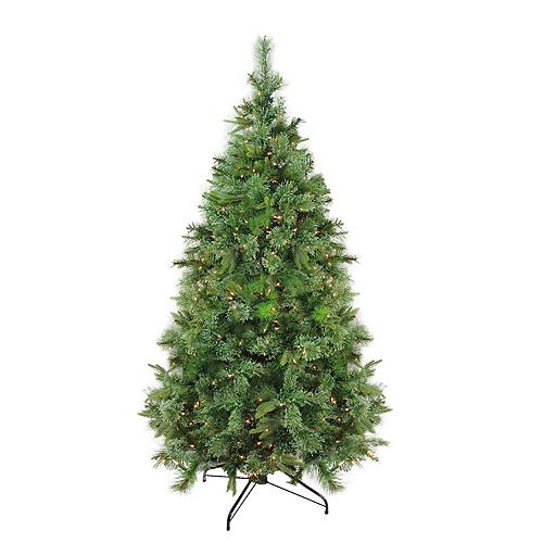 Northlight Seasonal 7 5 Ft Pre Lit Indoor Outdoor Mixed Pine Artificial Christmas Tree