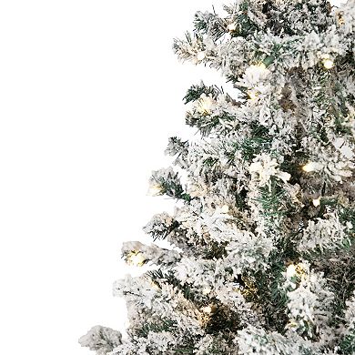 Northlight Seasonal 6.5-ft. LED Slim Indoor / Outdoor White Pine Artificial Christmas Tree
