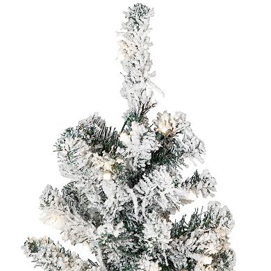 Northlight Seasonal 6.5-ft. LED Slim Indoor / Outdoor White Pine Artificial Christmas Tree
