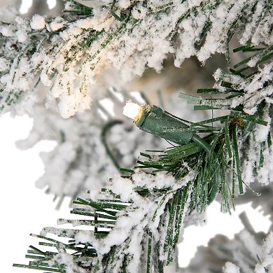 Northlight Seasonal 6.5-ft. LED Slim Indoor / Outdoor White Pine Artificial Christmas Tree