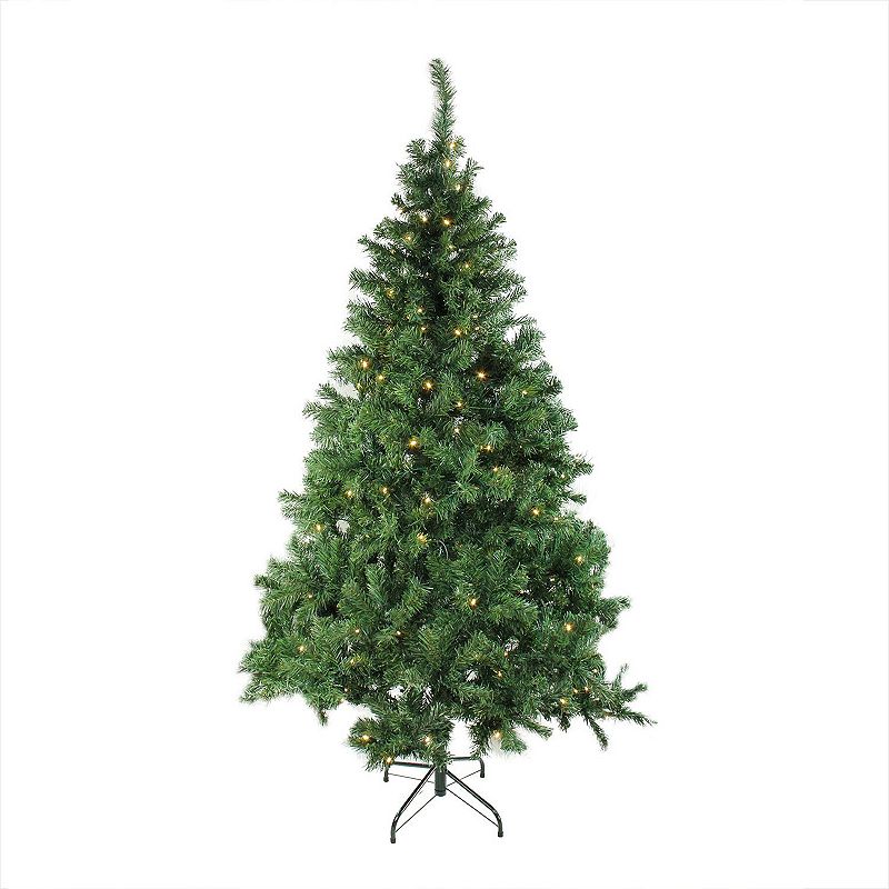 Northlight Seasonal 6-ft. LED Classic Pine Artificial Christmas Tree, Green