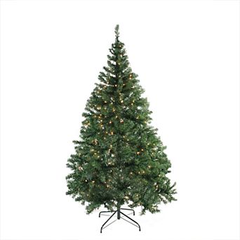 Northlight Seasonal 6.5-ft. Pre-Lit Indoor / Outdoor Niagara Pine Artificial Christmas Tree
