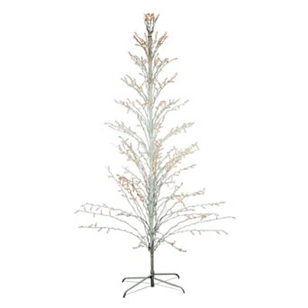 Northlight Seasonal 4-ft. White Pre-Lit Twig Indoor / Outdoor Artificial Christmas Tree