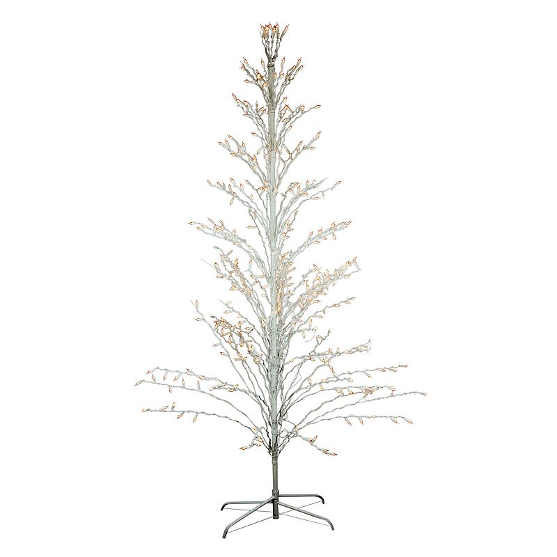 Northlight 4  Pre-Lit Cascade Twig Tree Outdoor Christmas Decoration - Clear Lights