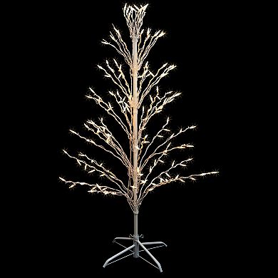 Northlight Seasonal 4-ft. White Pre-Lit Twig Indoor / Outdoor Artificial Christmas Tree