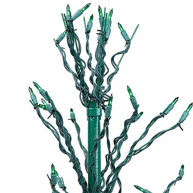 Northlight Seasonal 4-ft. Pre-Lit Christmas Cascade Twig Tree Indoor / Outdoor Decoration