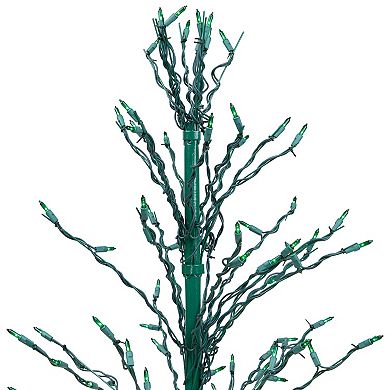 Northlight Seasonal 4-ft. Pre-Lit Christmas Cascade Twig Tree Indoor / Outdoor Decoration