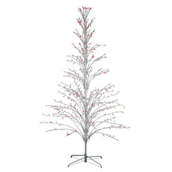 Northlight Seasonal 4-ft. White Pre-Lit Twig Indoor / Outdoor Artificial Christmas Tree