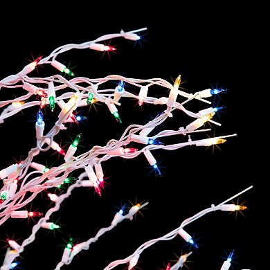 Northlight Seasonal 6-ft. Multicolored Pre-Lit Christmas Cascade Twig Tree Indoor / Outdoor Decoration