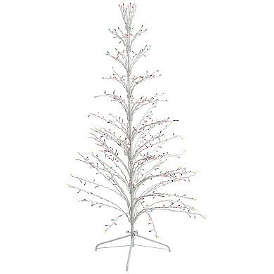 Northlight Seasonal 6-ft. Multicolored Pre-Lit Christmas Cascade Twig Tree Indoor / Outdoor Decoration