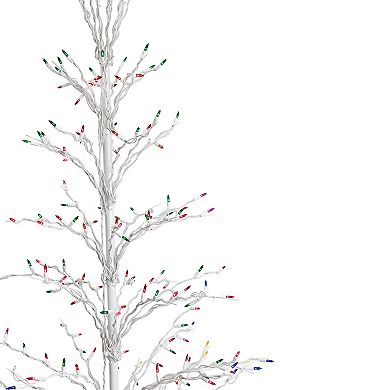 Northlight Seasonal 6-ft. Multicolored Pre-Lit Christmas Cascade Twig Tree Indoor / Outdoor Decoration