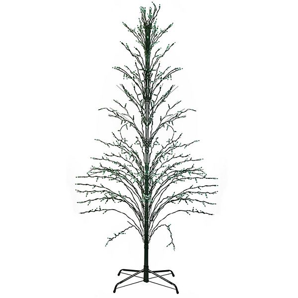 Northlight Seasonal 6ft. Green PreLit Christmas Cascade Twig Tree Indoor / Outdoor Decoration