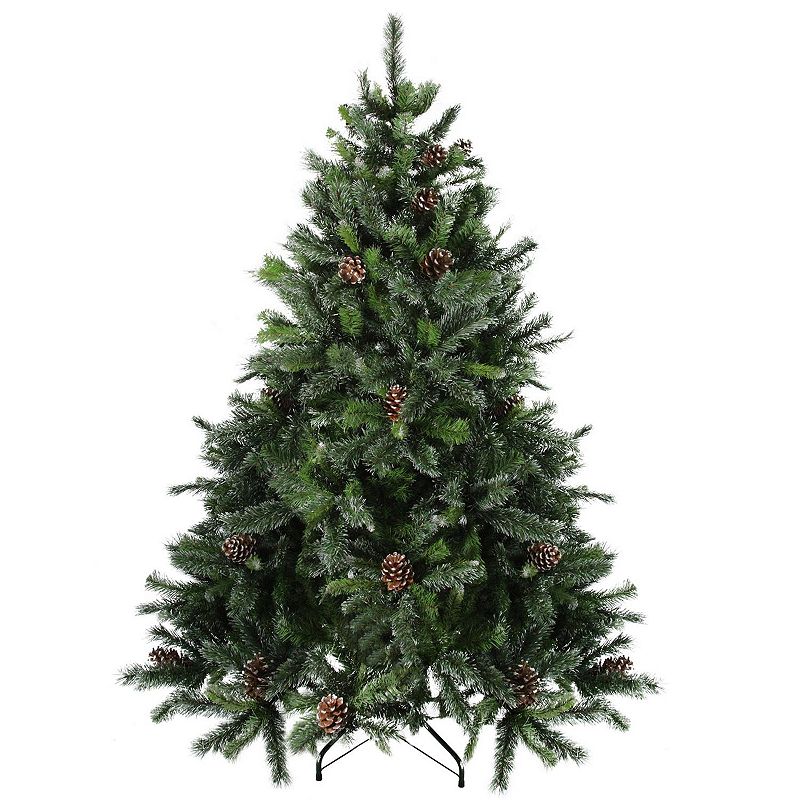 Northlight Seasonal 6.5-ft. Snowy Delta Pine Artificial Christmas Tree, Gre