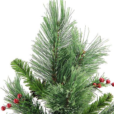 Northlight Seasonal 24-in. Mixed Cashmere Berry Pine Artificial Christmas Tree